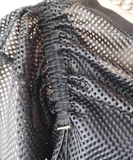 Remake Drawstring Mesh Tops BK