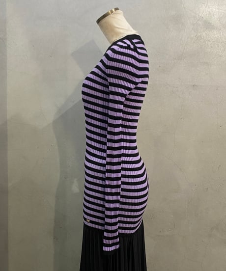 SONIA RYKIEL Border Knit PURBK