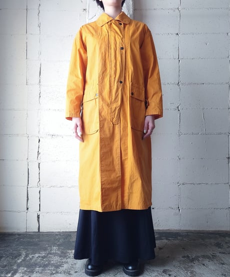 Back Button Cotton Coat YE