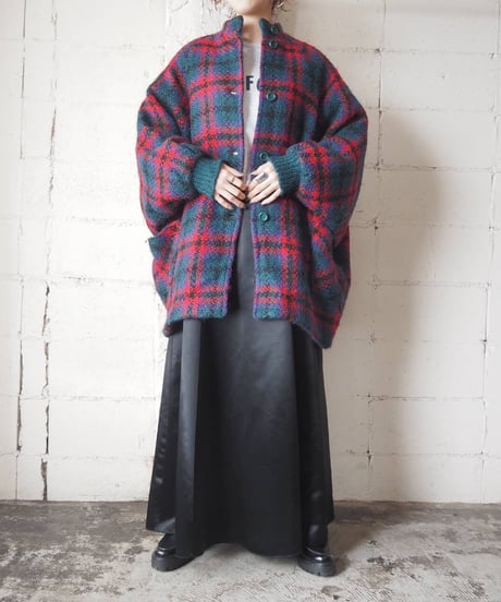 Check Pattern Dolman Sleeve Jacket GNRE