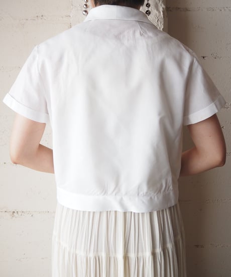1960’s EURO Open Collar Cutwork WH