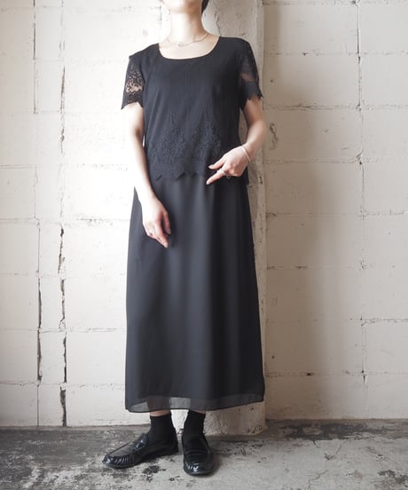 Lace Bodice S/S Dress BK