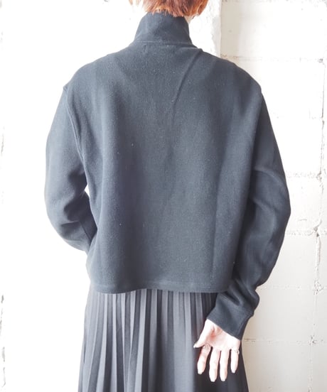 Remake Ralph Lauren Cutoff Half Zip Knit BK