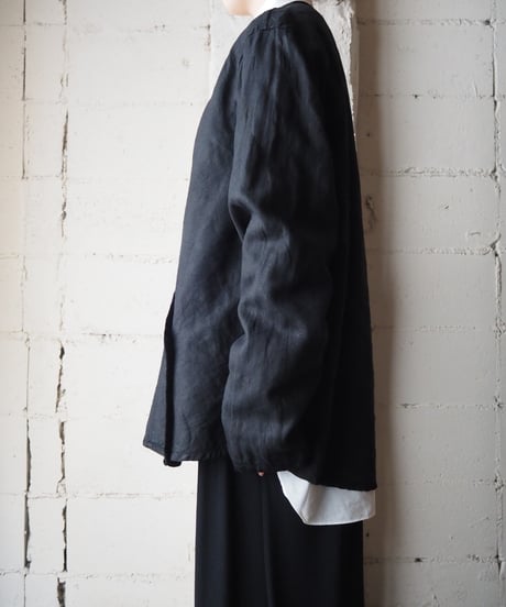 FLAX Reversible Asymmetric Design Jacket BK