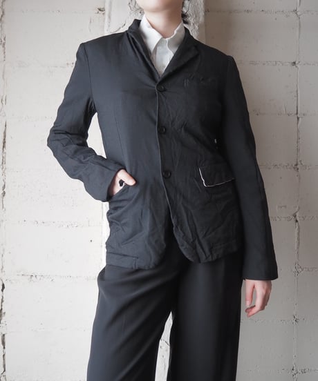 BLACK COMME des GARÇONS Pinstripe Tailored Jacket BK