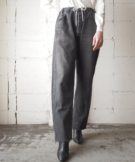 Remake Levi's Drawstring Denim Pants BK