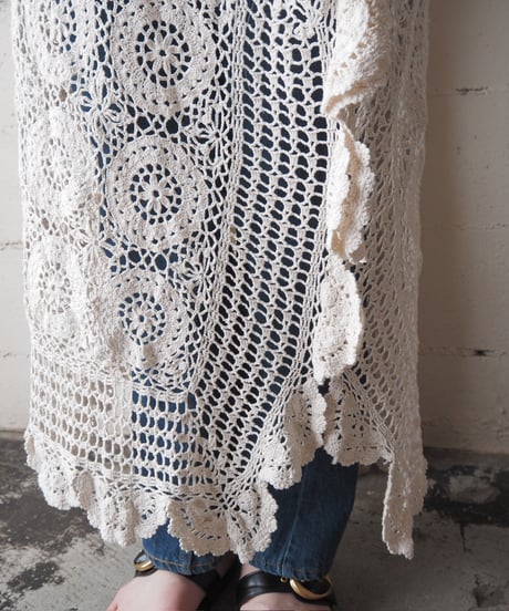 Remake Euro Vintage Crochet Over Skirt IV