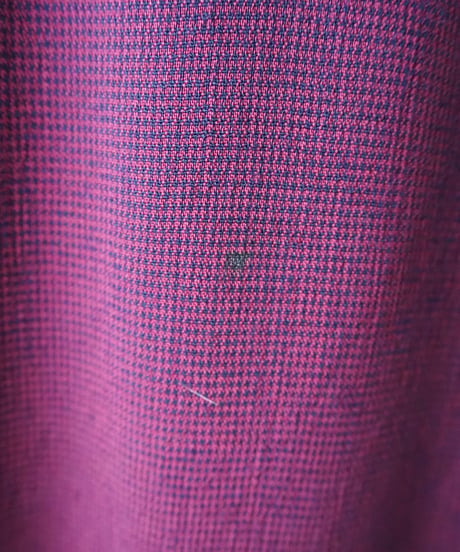 Block Check Collarless Dress BURNV