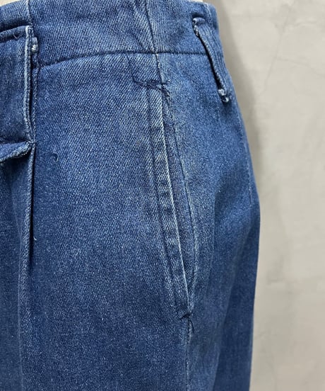 Denim Tuck Tight Skirt BL