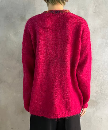 Flower Pattern Mohair Knit PIYE