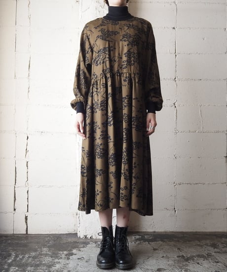 Turtle Neck Art Design Dress BKBR