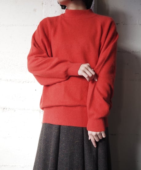 Angora Mix Mock Neck Sweater RE
