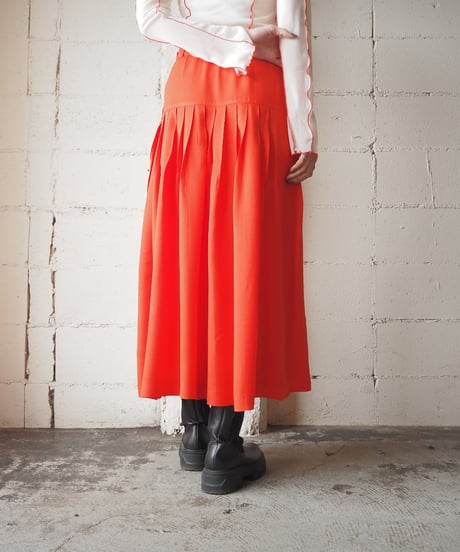 ESCADA Design Slit Pleated Skirt RE