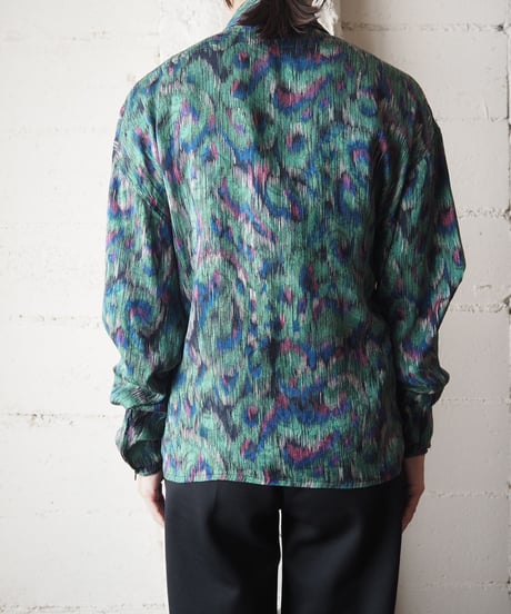 emanuel ungaro Feather Pattern Design Shirt GN
