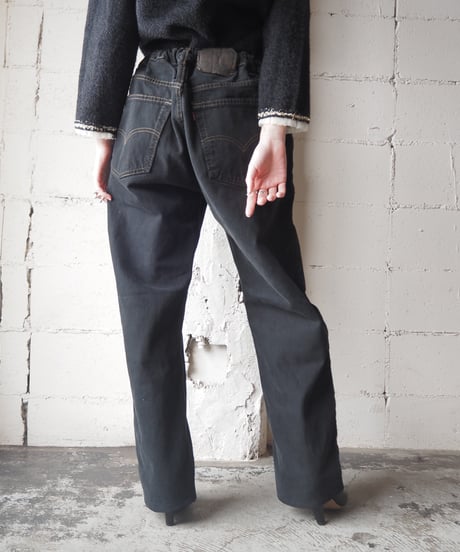 Levi's 505 Piece Dyeing Drawstring Big Denim BK
