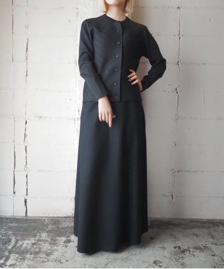 1960-70's Euro Crew Neck Cardigan BK
