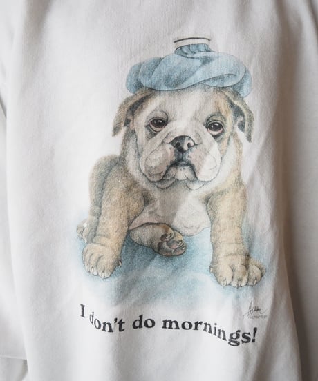 Dog Print Sweat WH