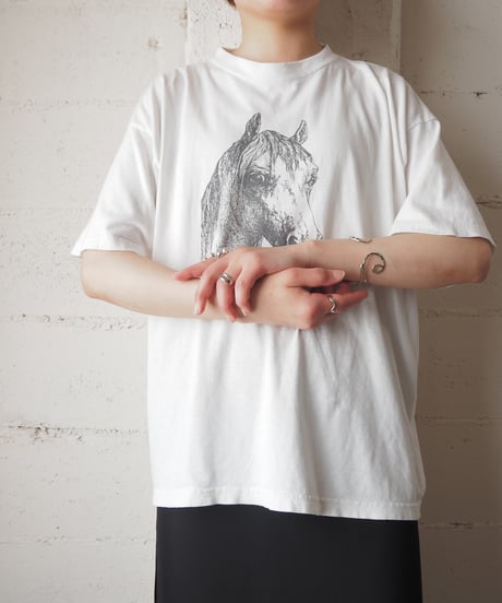 Horse Print Tee BKWH