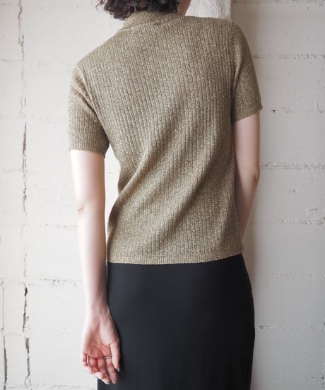 Shortsleave Rib Mock Neck GD
