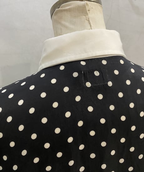 WACKO MARIA Dot Pattern White Collared Shirt BKWH