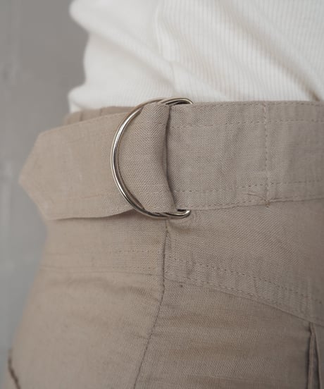Side Belted Tuck Shorts BE