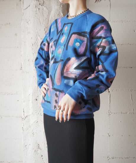 Hand Paint Art Sweat BL