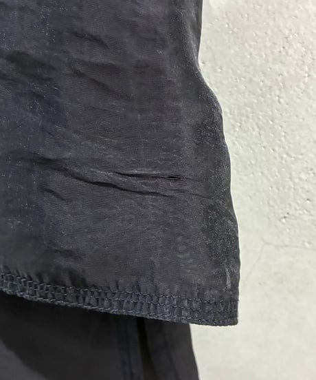 LE JEAN DE MARITHE + FRANCOIS GIRBAUD Frill Pocket Fly Front Sheer Shirt BK