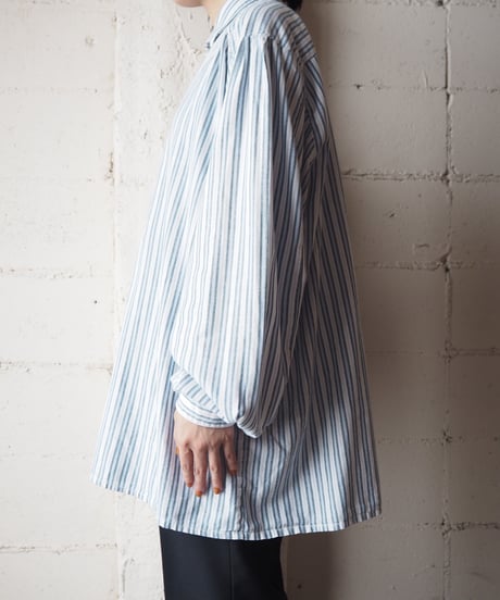 EURO Stripe Tyrolean Shirt BLWH