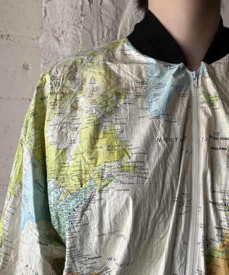 World Map Pattern Jacket WHBK