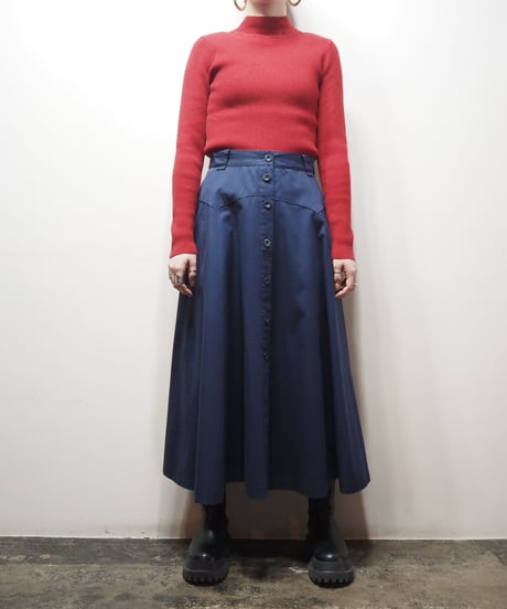 LAUREN Mock Neck Rib Knit RE