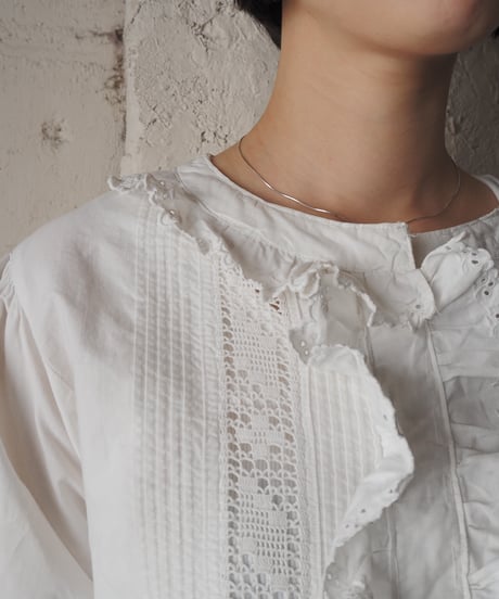 1920〜30's Euro Frilled Blouse WH