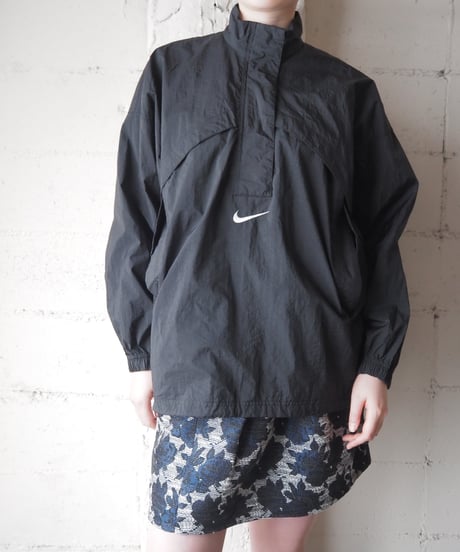 1990's NIKE Half Zip Nylon Jacket BK