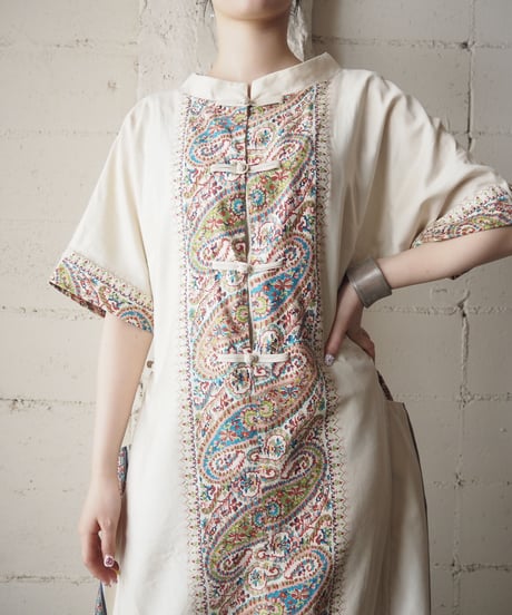 1970's Front Paisley China Dress IV