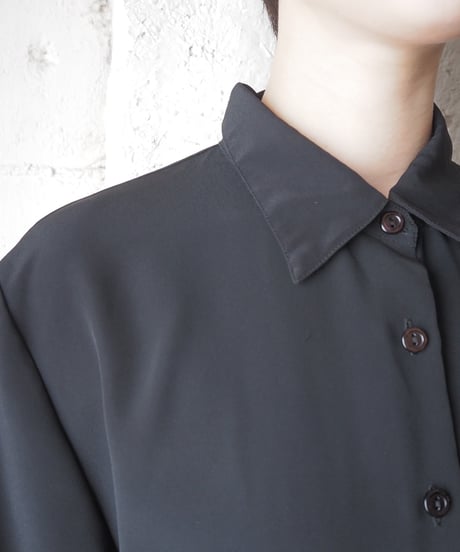 1970-80's Euro Sheer S/S Shirt BK