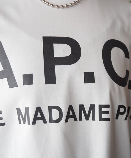 A.P.C. S/S Logo Tee WH