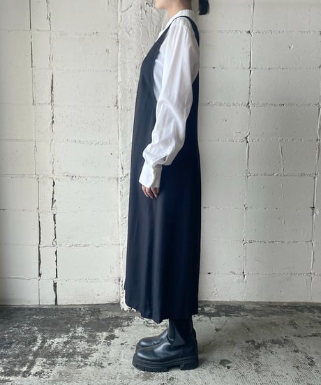 impressions Side Button Jumper Skirt BK