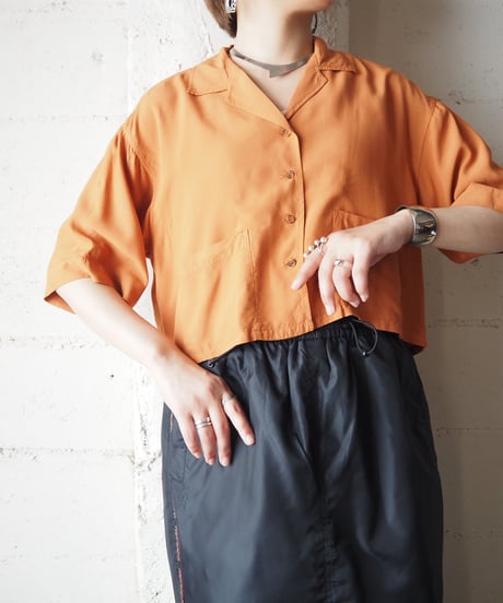 Open Collar Short Shirt OR