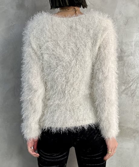 Shaggy Design Knit WH