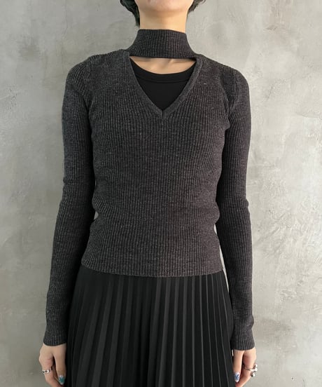 Peekaboo Design Rib Knit GR