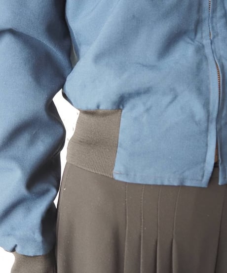 Cropped Zip Up Blouson NVBK