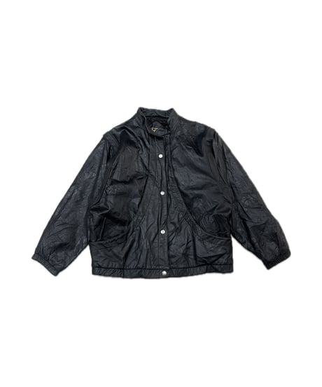 Leather Blouson Jacket BK