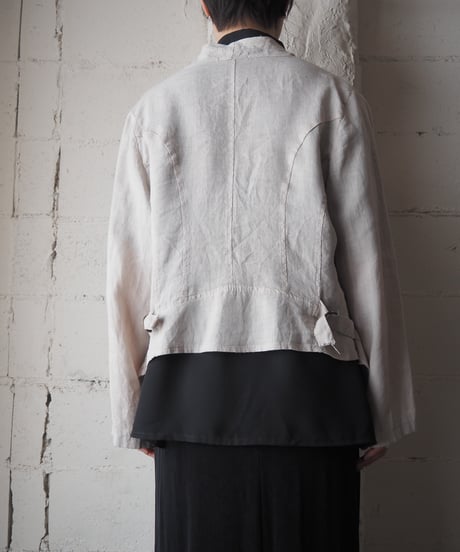 Made in Italy Linen Drape Jacket BE