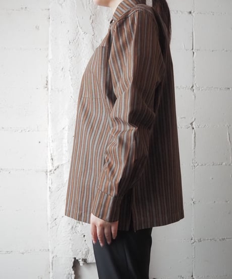 marimekko Silver button Stripe Shirt BR