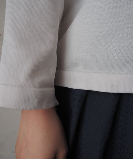 Front Design Crew Neck Cardigan WH
