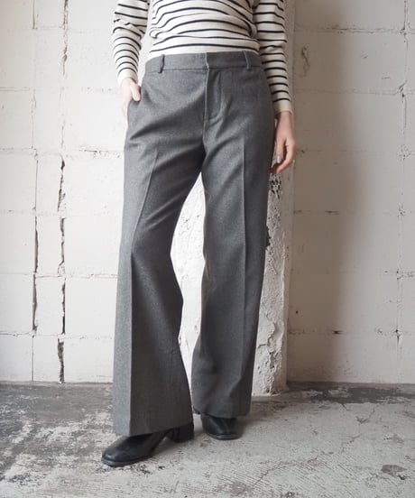 Ralph Lauren Wool Mix Tuck Straight Pants GR