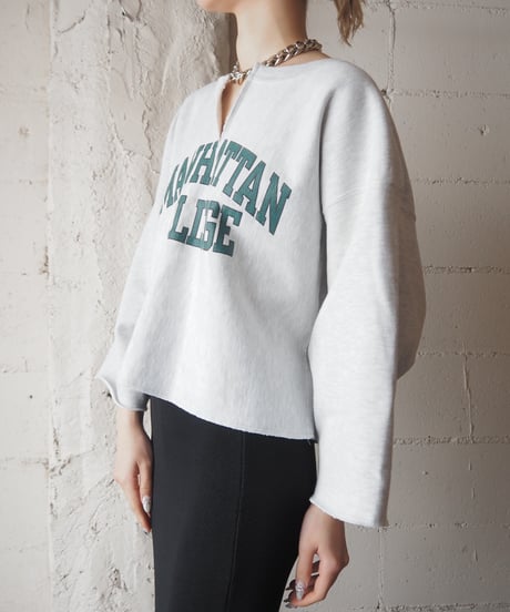 REMAKE Cutoff Sweat LGRGN