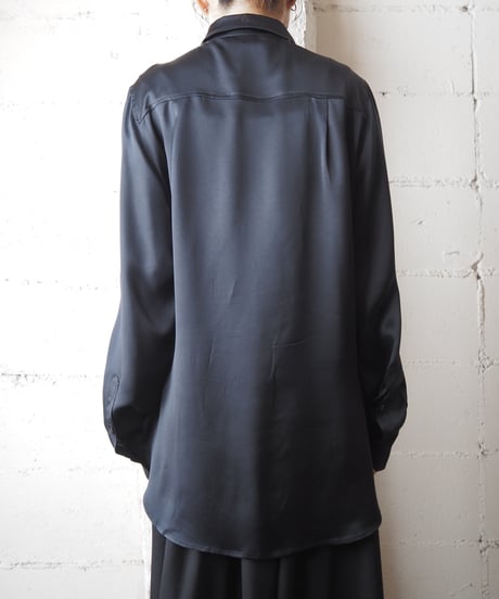 Max Mara Satin Draped Shirt BK