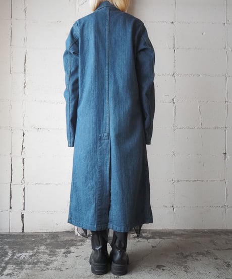 1990s USA Denim Chester Coat BL