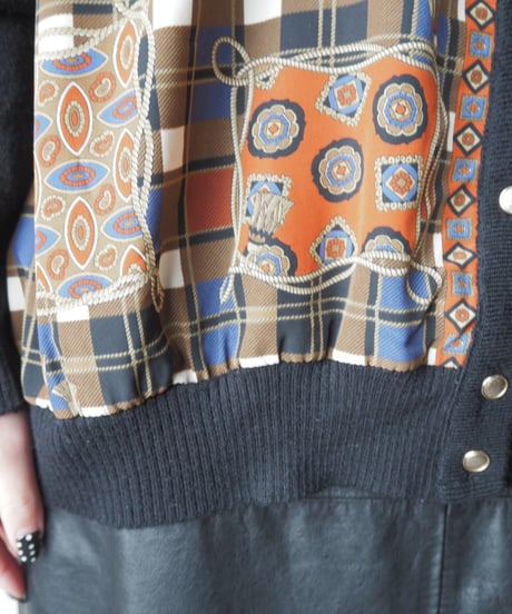 Scarf Pattern Cardigan BKBR