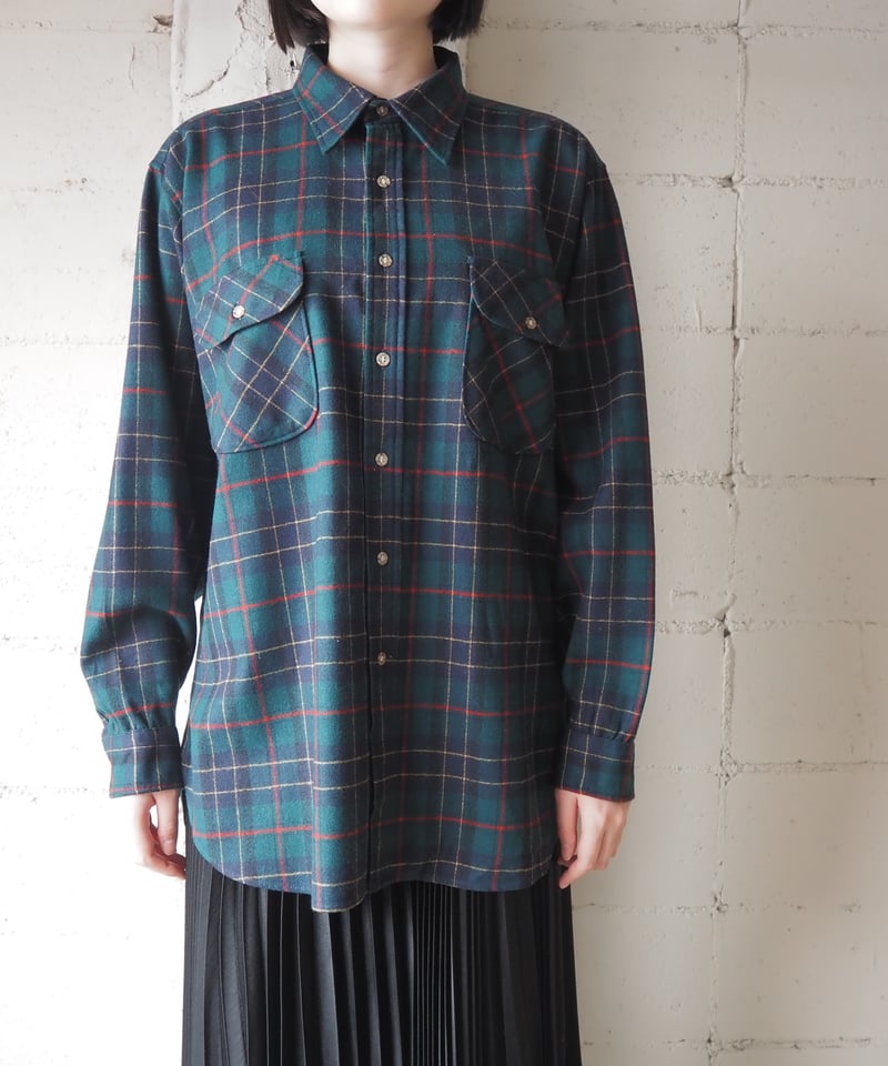 1970's Vintage PENDLETON Wool Check Shirt GR NV